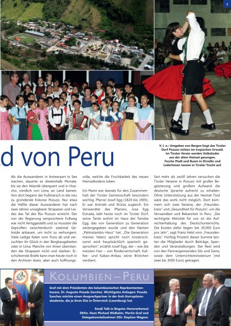 ÖGLFA Sondermagazin KOLUMBIEN – PERU