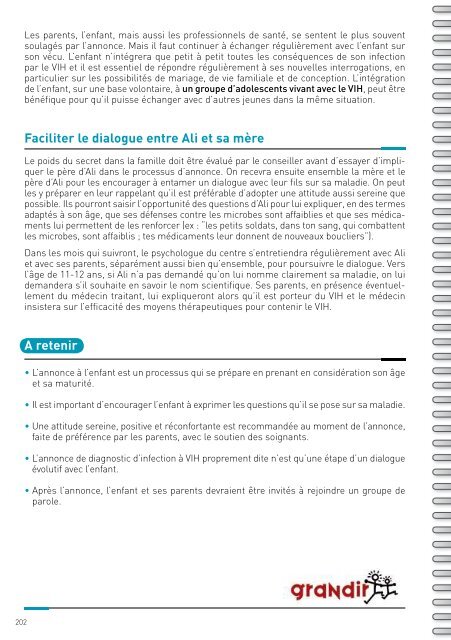 Guide de prise en charge de l'infection à VIH chez l'enfant - Grandir ...