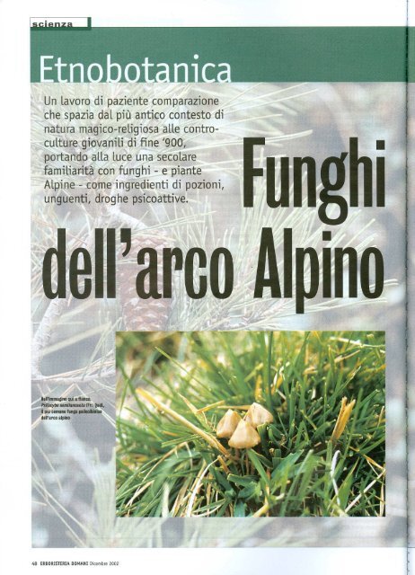 Etnofarmacologia alpina