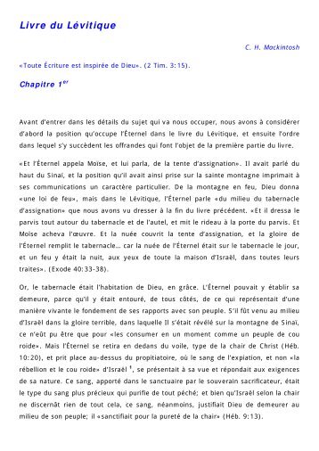 Levitique-CHM.pdf - Bible En Ligne - Commentaires bibliques