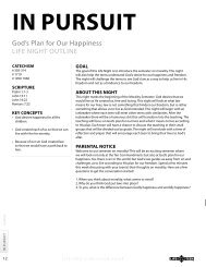 God's Plan for Our Happiness - Catholic Youth Ministry