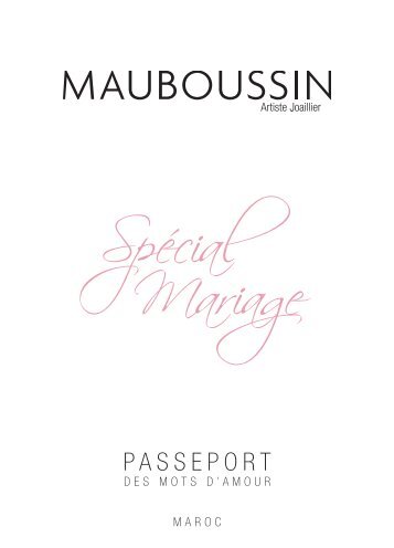 Spécial Mariage - Mauboussin
