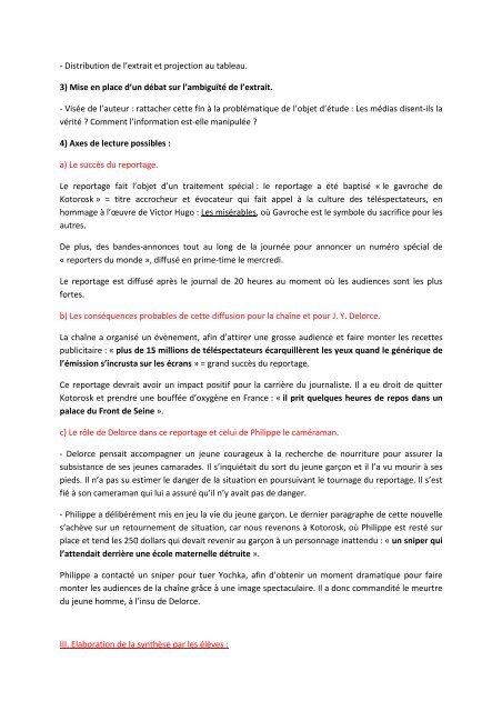 Séance 7  L’excipit d