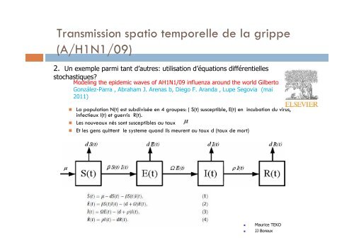 transmission spatio temporelle de la grippe. etude ... - AgroParisTech