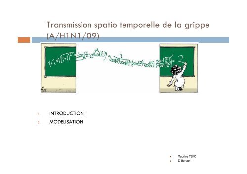 transmission spatio temporelle de la grippe. etude ... - AgroParisTech