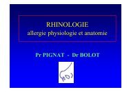 RHINOLOGIE allergie physiologie et anatomie