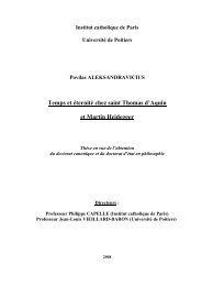 Temps et éternité chez saint Thomas d'Aquin et Martin Heidegger