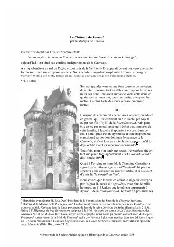 Château de Verteuil - andre j balout, conception de sites web, java ...