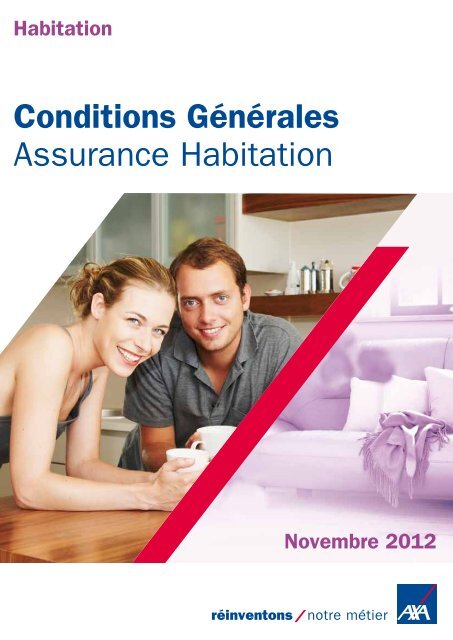 Conditions Générales Assurance Habitation - Axa