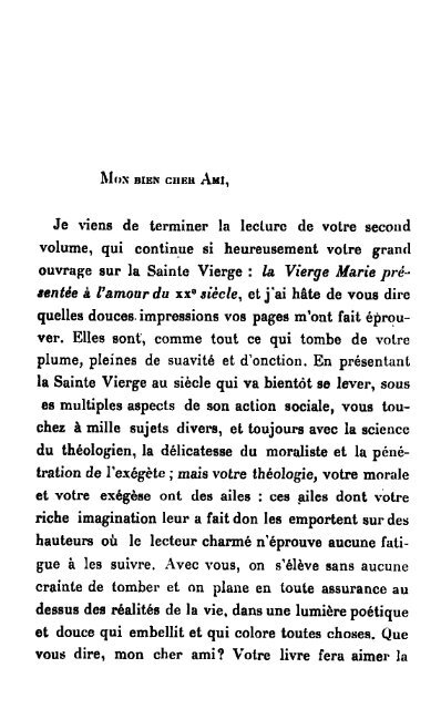 La Mère des chrétiens et la Reine de l'Église - Livres mystiques