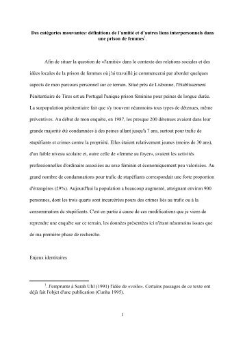 L'amitié voilée.pdf - Universidade do Minho