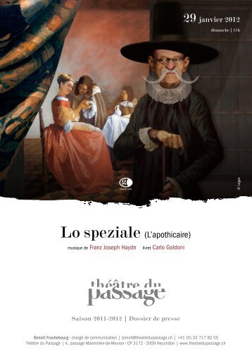 Lo speziale (L'apothicaire) - Théâtre du Passage