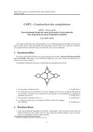 CMP2 – Construction des compilateurs - Lrde - Epita