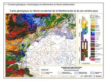 Carte géologique du littoral occidental de la Méditerranée et de son ...