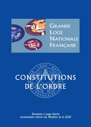 constitution - Grande Loge Nationale Française