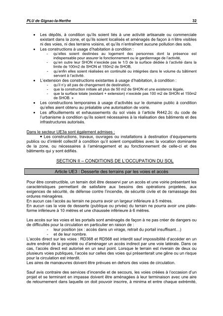 Le règlement du PLU - Gignac-la-Nerthe