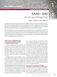 SAAQ – SAQ - Collège des médecins du Québec