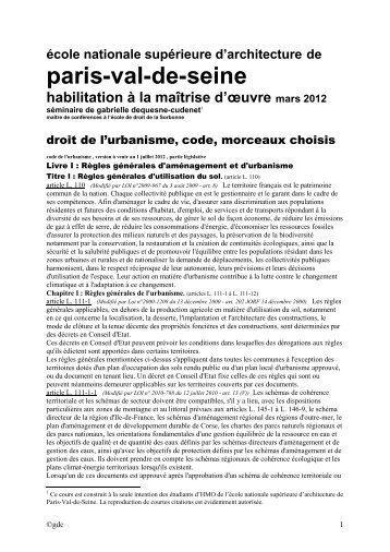 S3.1 Dequesne-Cudenet - Code de l'urbanisme (04-06-2012).pdf
