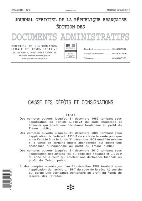 Consulter la déchéance 2012 au format pdf - Consignations ...