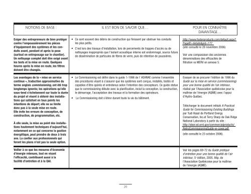 Entretien de systèmes de ventilation en milieu scolaire ...