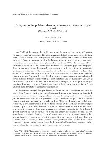 Actes : La "découverte" des langues et des écritures ... - celia - CNRS