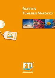 FTI Aegypten Tunesien Marokko So13