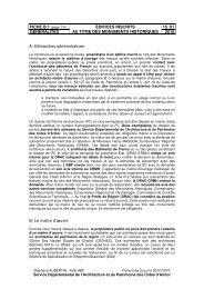 Edifices inscrits au titre des MH - Généralités - Fédération ...