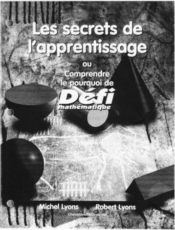 Les secrets de l'apprentissage - Défi mathématique