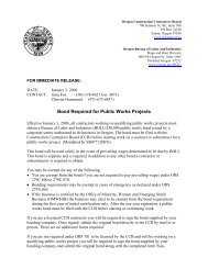 Bond Required for Public Works Projects - Construction Contractors ...