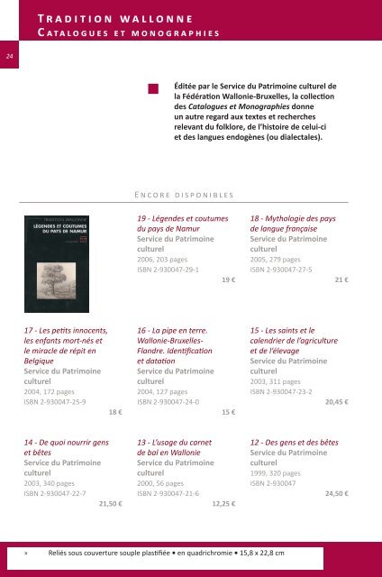 Catalogue des publications