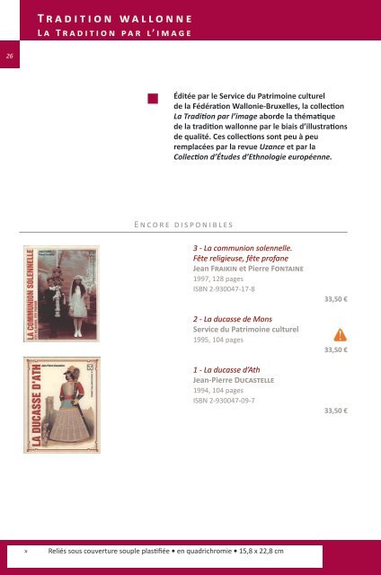 Catalogue des publications