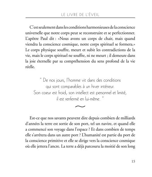 EBOOK - Le livre de l'Eveil