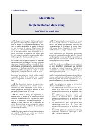 Mauritanie - Reglementation du leasing - Droit-Afrique.com