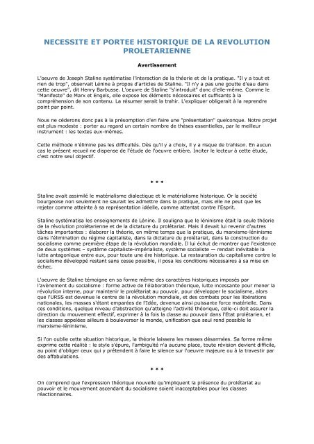 Introduction A L Oeuvre De Staline Communisme Bolchevisme Introduction A L Oeuvre De Staline Communisme Bolchevisme