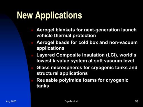 Cryogenic Thermal Insulation Systems