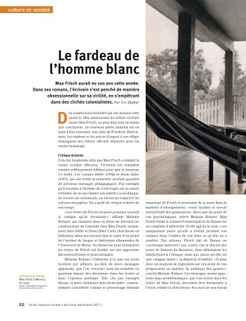 Le fardeau de l'homme blanc (PDF, 205 KB)