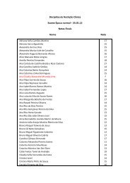 Notas finais – Pauta de exame 25.01,12