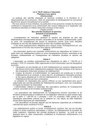 Loi n° 06-87 relative à l'éducation - Maroc-Echecs