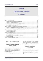 Guinee – Code foncier et domanial - Droit-Afrique.com