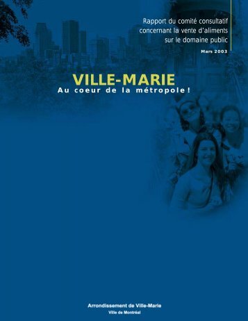 Vente d'aliments sur le domaine public - Ville de Montréal