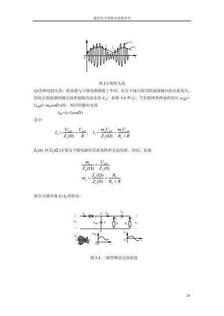 通信电子线路实验指导书 - 上海理工大学课程中心展示系统