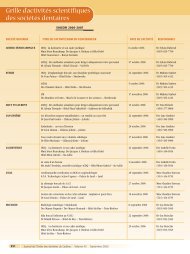 Grille d'activités scientifiques des sociétés dentaires - Ordre des ...