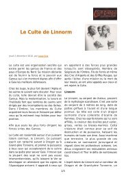 Le Culte de Linnorm - CRJR