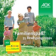 55 Bewegungstipps - AOK-Kindertheater