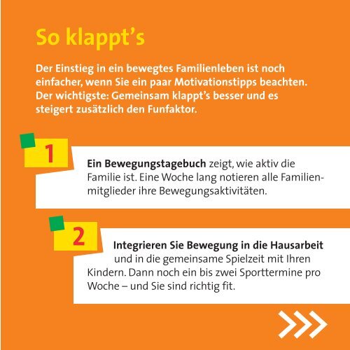 55 Bewegungstipps - AOK-Kindertheater