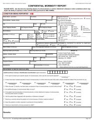 CONFIDENTIAL MORBIDITY REPORT - Contra Costa Health Services