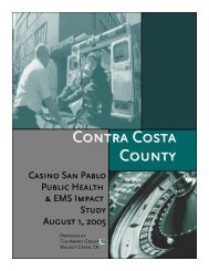 Casino San Pablo Public Health and EMS Impact Study