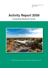 Activity Report 2009 - KEK