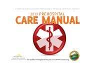 Prehospital Care Manual online - Contra Costa Health Services
