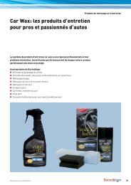 Car Wax: les produits d'entretien pour pros et ... - Derendinger